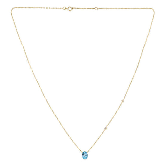 Lou Toi & Moi Ovale Topaze Bleu Ciel 1,15ct