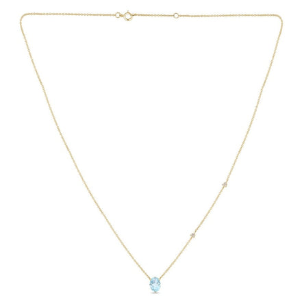 Lou Ovale Topaze Swiss Blue 1,15ct