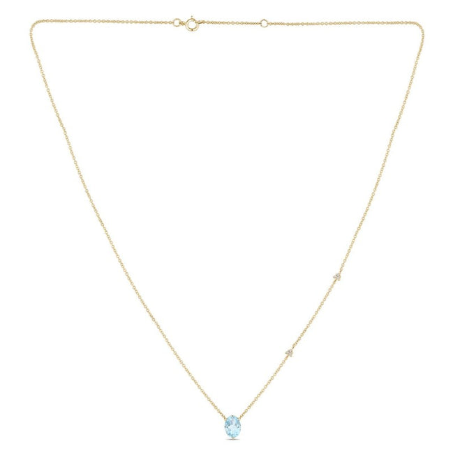 Lou Ovale Topaze Swiss Blue 1,15ct