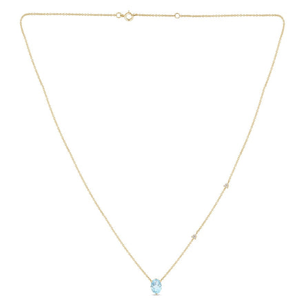 Lou Ovale Topaze Swiss Blue 1,15ct