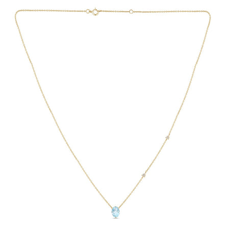 Lou Ovale Topaze Swiss Blue 1,15ct