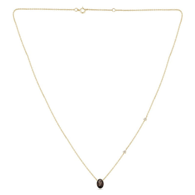 COLLIER LOU N°2 QUARTZ FUMÉ