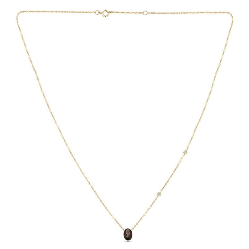 COLLIER LOU N°2 QUARTZ FUMÉ