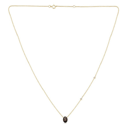 COLLIER LOU N°2 QUARTZ FUMÉ