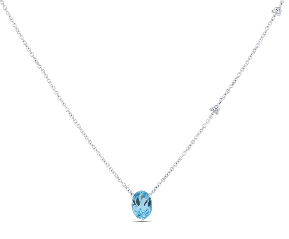 Lou Ovale Topaze & Diamants 1,15ct VI