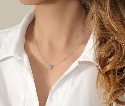 Lou Ovale Topaze & Diamants 1,15ct IV
