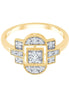 Art Déco Trilogie Diamant 0,4ct