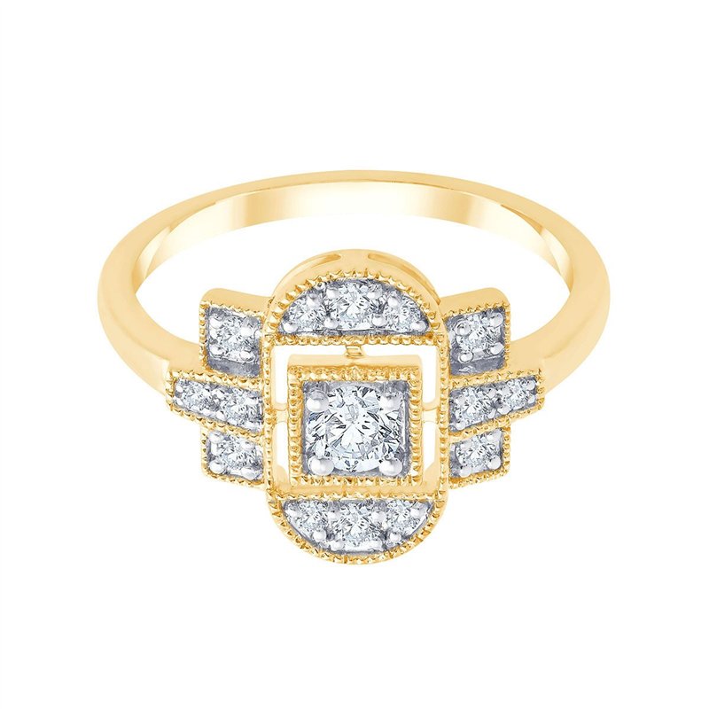 Art Déco Trilogie Diamant 0,4ct