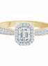 Caprice Solitaire Entouré Serti Clos Diamant 0,65ct