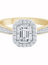 Caprice Solitaire Entouré Trilogie Diamant 0,89ct