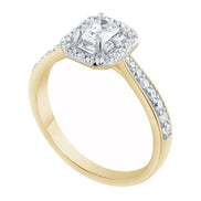 Caprice Solitaire Entouré Trilogie Diamant 0,89ct