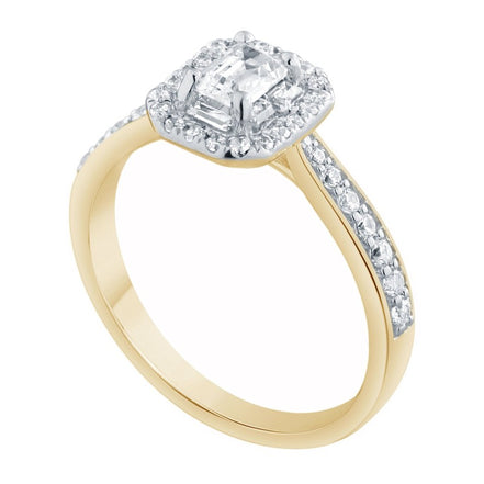 Caprice Solitaire Entouré Trilogie Diamant 0,89ct