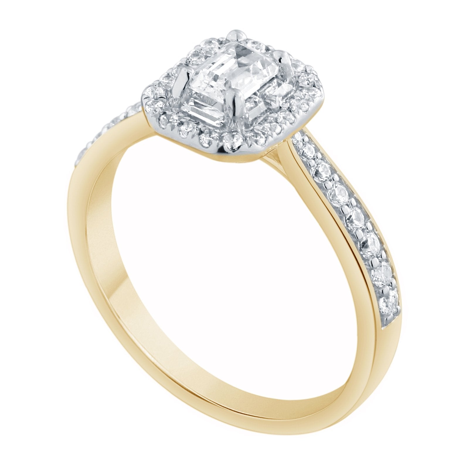 Caprice Solitaire Entouré Trilogie Diamant 0,89ct