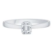 Caprice Solitaire Entouré Serti Clos Diamant 0,23ct