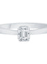 Caprice Solitaire Entouré Serti Clos Diamant 0,23ct