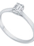 Caprice Solitaire Entouré Serti Clos Diamant 0,358ct