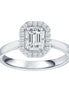 SOLITAIRE ENTOURÉ CAPRICE ÉMERAUDE 0.70CT