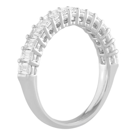 Alliance Taille Émeraude Serti Griffe Diamant 1,40ct