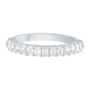 Alliance Taille Émeraude Serti Griffe Diamant 1,40ct