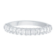 Alliance Taille Émeraude Serti Griffe Diamant 1,40ct