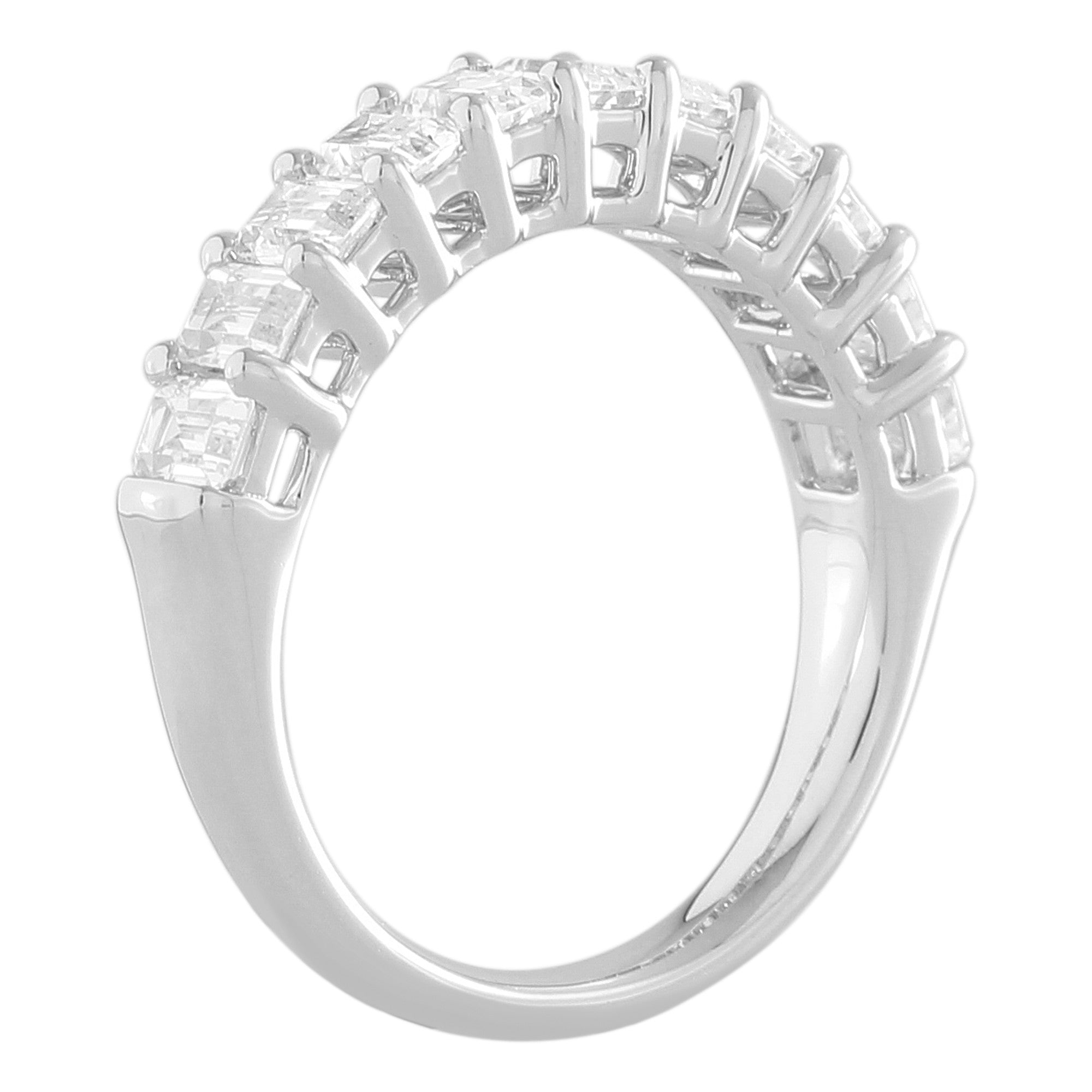 Alliance Taille Émeraude Serti Griffe Diamant 2,05ct