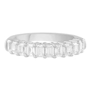 Alliance Taille Émeraude Serti Griffe Diamant 2,05ct