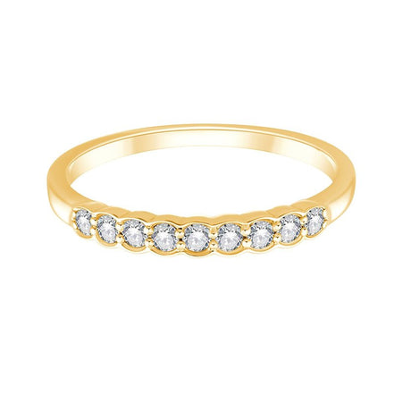Alliance, Demi Alliance Serti Clos Diamant 0,2ct