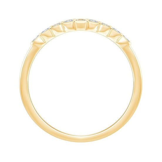 Alliance, Demi Alliance Serti Clos Diamant 0,2ct