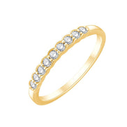 Alliance, Demi Alliance Serti Clos Diamant 0,2ct