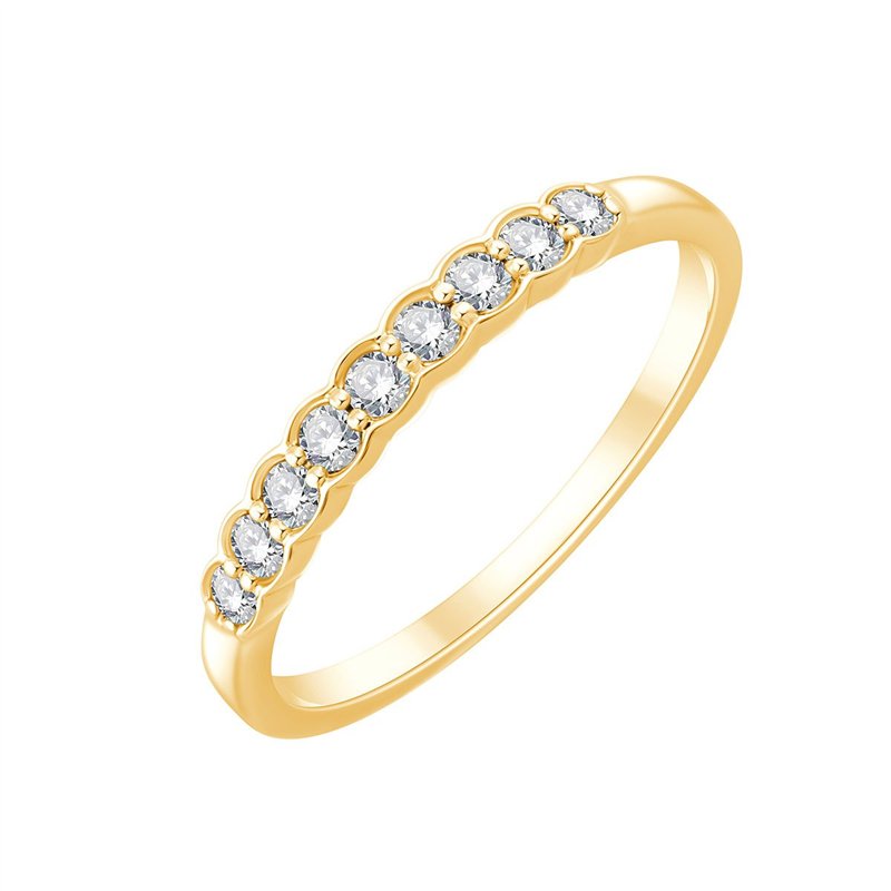 Alliance, Demi Alliance Serti Clos Diamant 0,2ct