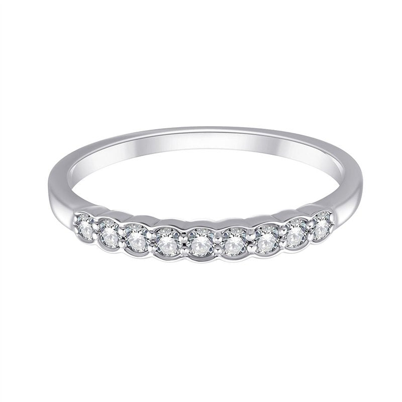 Alliance, Demi Alliance Serti Clos Diamant 0,2ct