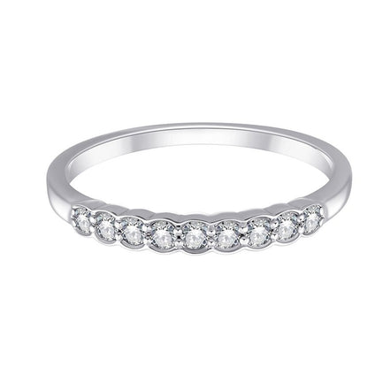 Alliance, Demi Alliance Serti Clos Diamant 0,2ct
