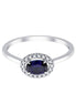 Sertissage clos saphir et diamants 0,08 ct