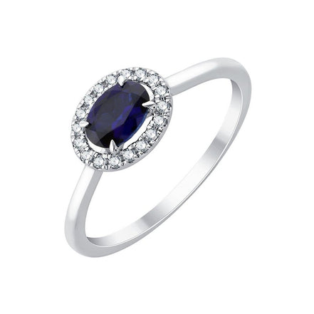 Sertissage clos saphir et diamants 0,08 ct