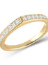 Bague serti clos diamant en or 18 carats