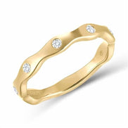Bague serti clos diamant en or 18 carats