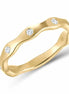 Bague serti clos diamant en or 18 carats