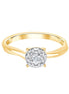 Bague, Solitaire Diamant 0,1ct