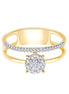 Bague diamant en or 18 carats