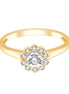 Solitaire Entouré Serti Clos Diamant 0,21ct