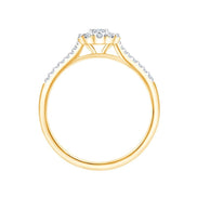 Solitaire Accompagné Diamant 0,19ct