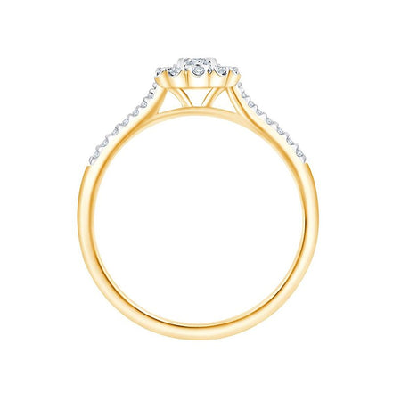 Solitaire Accompagné Diamant 0,19ct