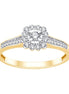 Solitaire Accompagné Diamant 0,18ct