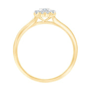 Solitaire Accompagné Diamant 0,18ct
