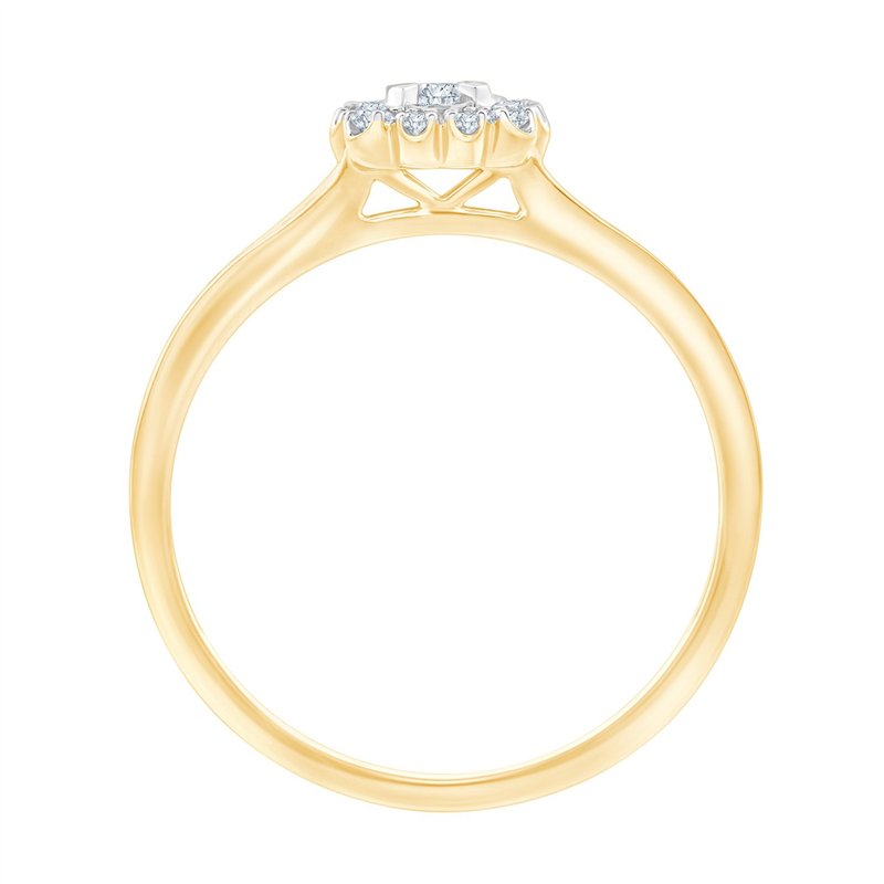 Solitaire Accompagné Diamant 0,18ct