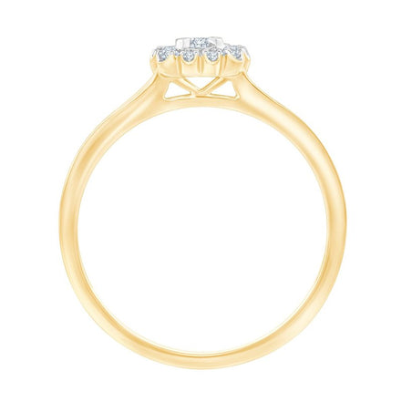 Solitaire Accompagné Diamant 0,18ct