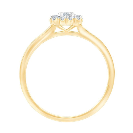 Solitaire Accompagné Diamant 0,18ct