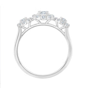 Bague trilogie diamant en or 18 carats