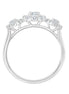 Bague trilogie diamant en or 18 carats