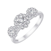 Bague trilogie diamant en or 18 carats